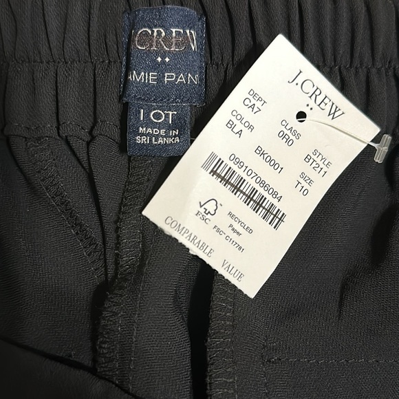 J.Crew Factory The Tall Jamie Pant in Black (10T) - Picture 9 of 9